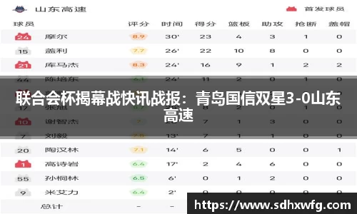 联合会杯揭幕战快讯战报：青岛国信双星3-0山东高速